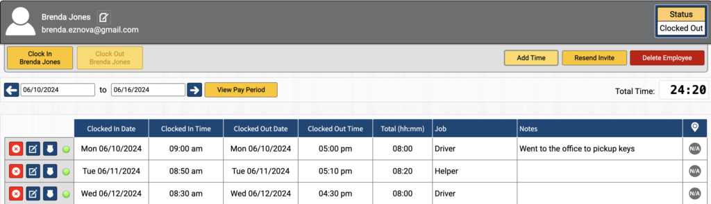 Timesheet app for small business